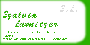 szalvia lumnitzer business card